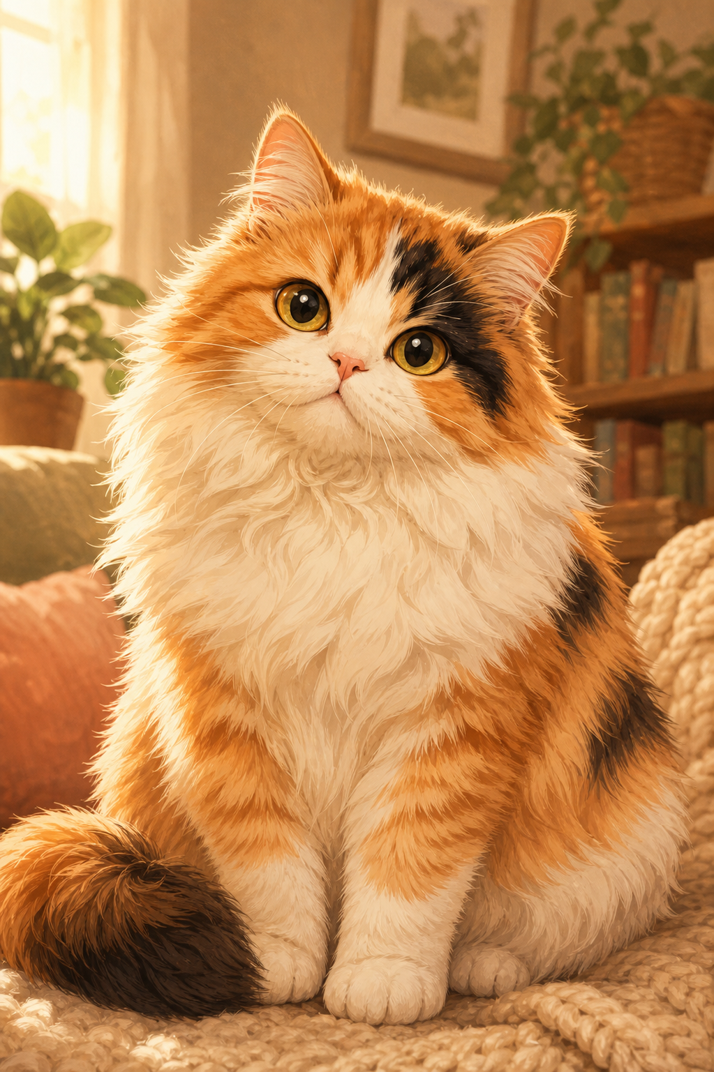 Mococo completing the sister duo with a look that suggests skilled negotiation.